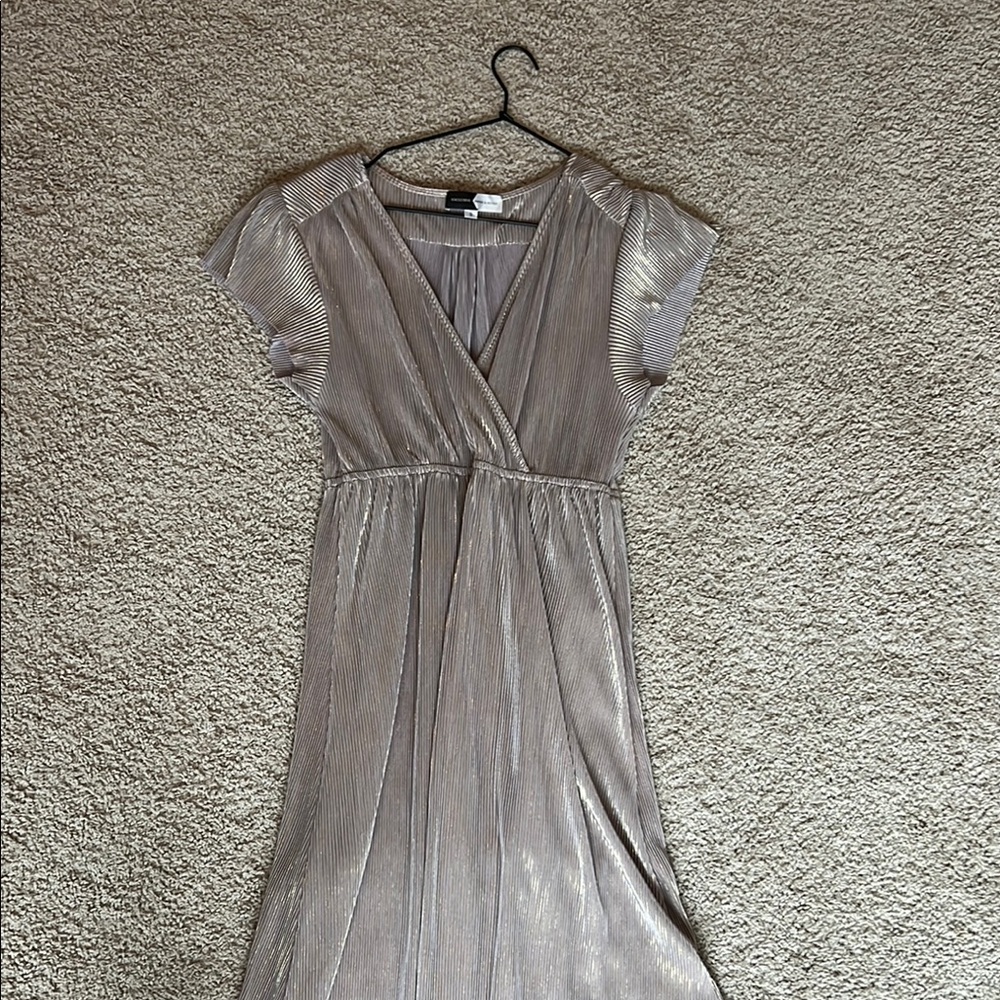 Elegant Metallic Maxi Dress